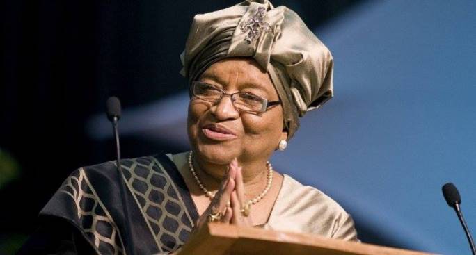 Liberia's former president Ellen Johnson Sirleaf