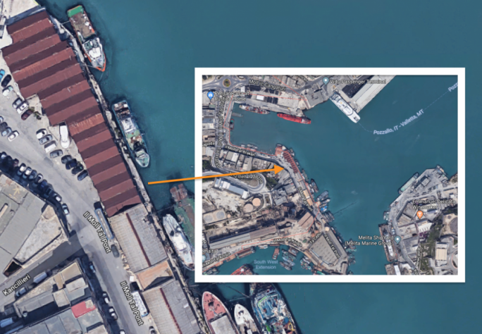 The potato sheds have direct access to the Grand Harbour