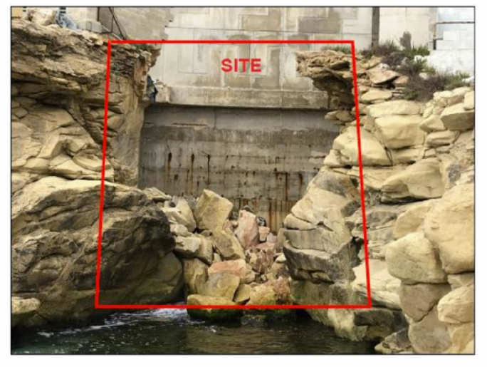 The site in question along Tigne seafront