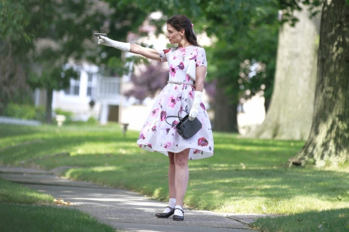 Bad education: Katie Holmes as a school teacher who takes the law into her own hands