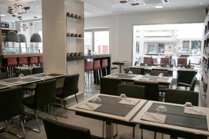 The cool, modern décor draws you in to a world where food is the number one priority