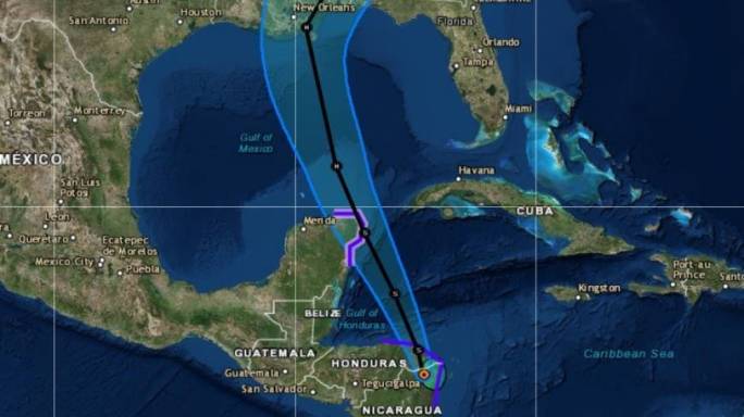 Tropical Storm Nate is predicted to hit the US gulf coast as a hurricane Sunday (Photo: NPR)