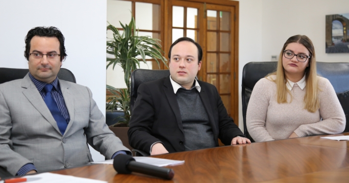 Prof Frank Bezzina, Dr Vincent-Anthony Marmara and Andrea Mallia