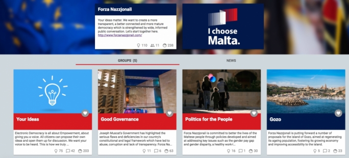 The PN's new online platform allows citizens to submit their policy ideas for public discussion