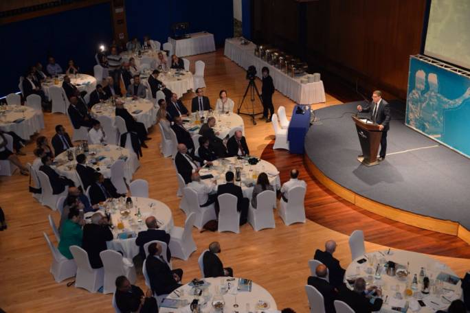 Participants at the business breakfast included the social partners