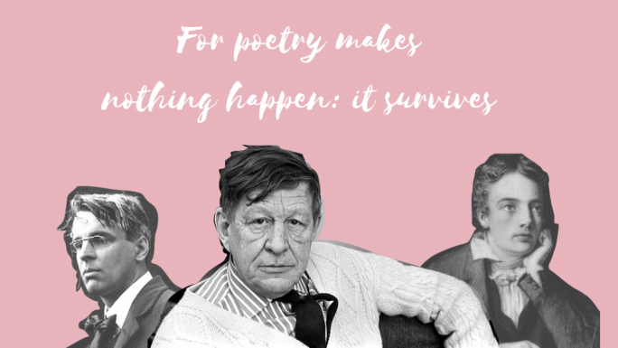 W.H. Auden, centre... ‘Keats and Yeats by your side’