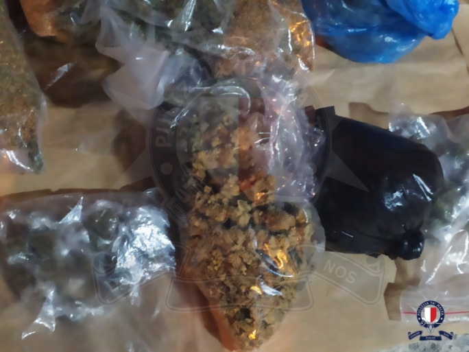 Significant quantities of drugs were also discovered