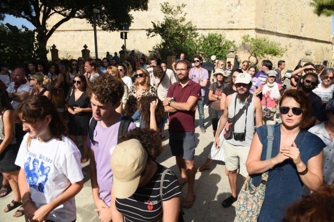Hastings Gardens hosted the pro choice gathering