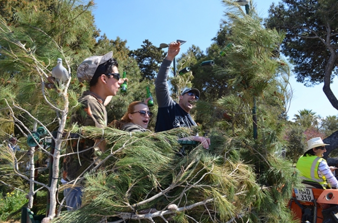Hunters celebrate their referendum win. Photo: John Pisani