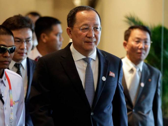'Regarding which measures to take, I don’t really know, since it is what Kim Jong-un does' said North Korea's Foreign Minister, Ri Yong Ho (Photo: the Indian Express)