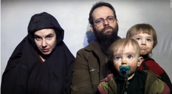 Caitlan Coleman, her husband Joshua Boyle and children (Photo: The Telegraph)