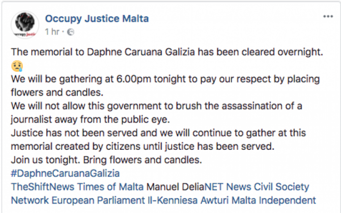 Civil Society Network said they would be paying their respects alter tonight