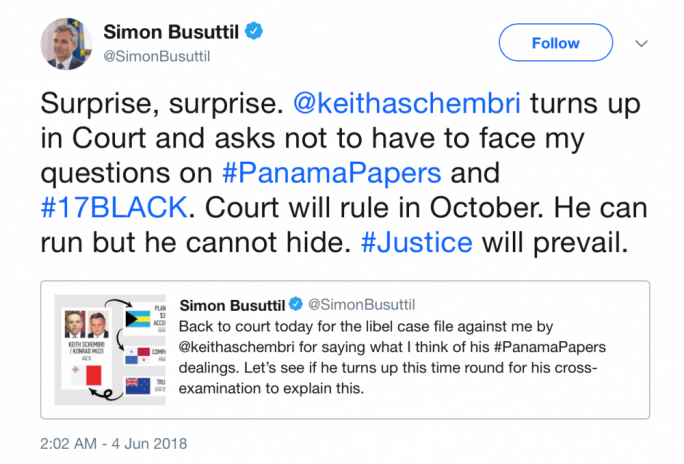 Simon Busuttil's sarcastic 'surprise'