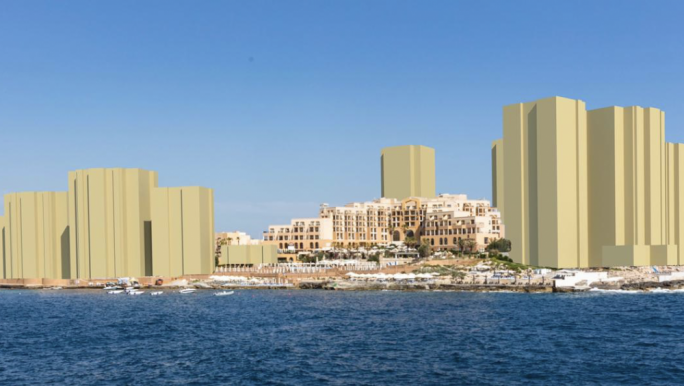 A draft masterplan seen by MaltaToday includes a total of twelve blocks ranging from eight to 21 floors