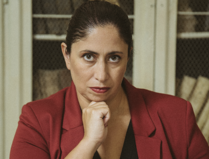 Simone Ellul as the psychiatrist Photo by Francesca Vella and Deacon Xuereb