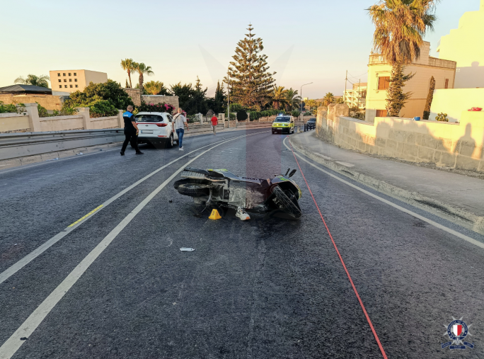 Motorcyclist seriously injured in Mosta collision