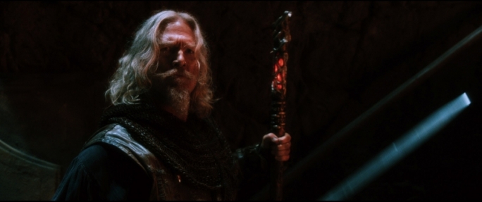 This aggression will not stand: Jeff Bridges fights his former Big Lebowski cast mate Julianne Moore in this fantasy epic