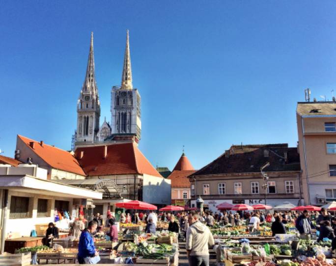 The Dolac, described as the ‘Belly of Zagreb’ offers a taste of life in the Croatian capital