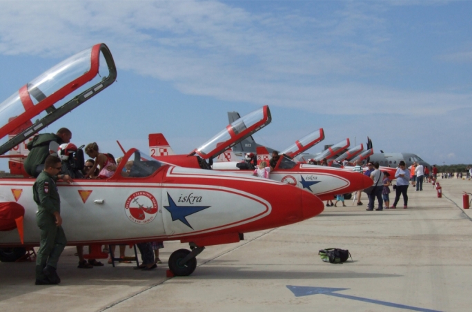 The Bialo-Czerwone Iskry display team of the Polish Air Force
