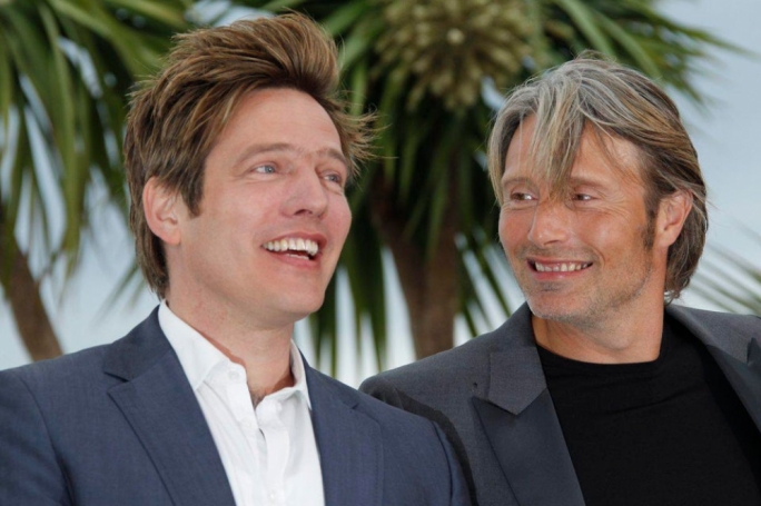 Film director Thomas Vinterberg with Danish actor Mads Mikkelsen