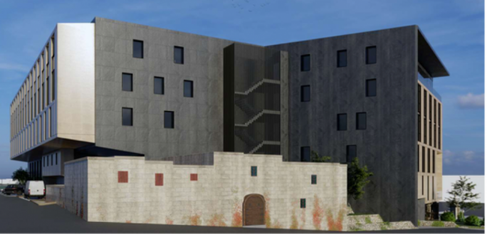 The project, proposed by Gozitan property magnate Joe Portelli, originally consisted of a more imposing 13-storey high-rise set over a smaller footprint.