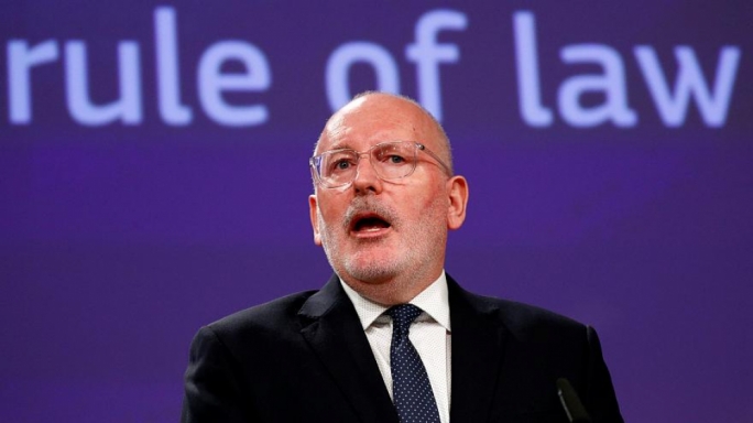 Frans Timmermans (pictured) would have to overcome strong opposition from eastern bloc countries were he to become European Commission president