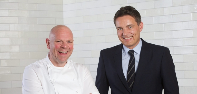 Tom Kerridge and Thomas Kochs, Managing Director of Corinthia London