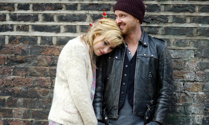 Imogen Potts and Breaking Bad's Aaron Paul in the Nick Hornby adaptation A Long Way Down