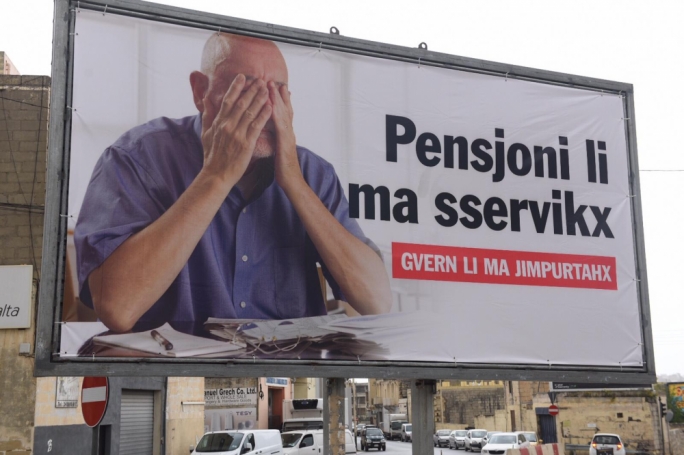 Another PN billboard targeted pensioners