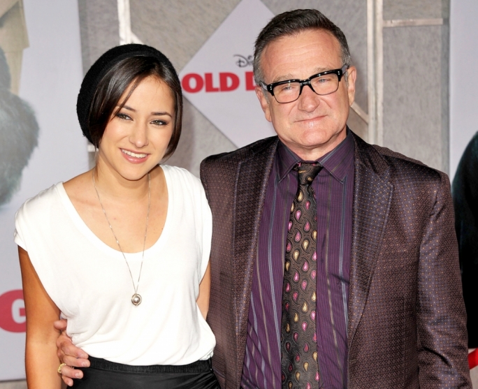 Father and daughter, Robin and Zelda Williams