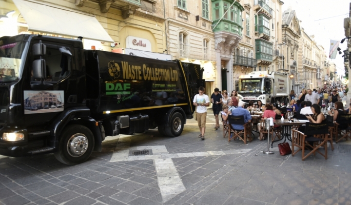 The Valletta 2018 Foundation expressed concern at the 'unacceptable state' of the garbage collection system in the capital (Photos: Chris Mangion)