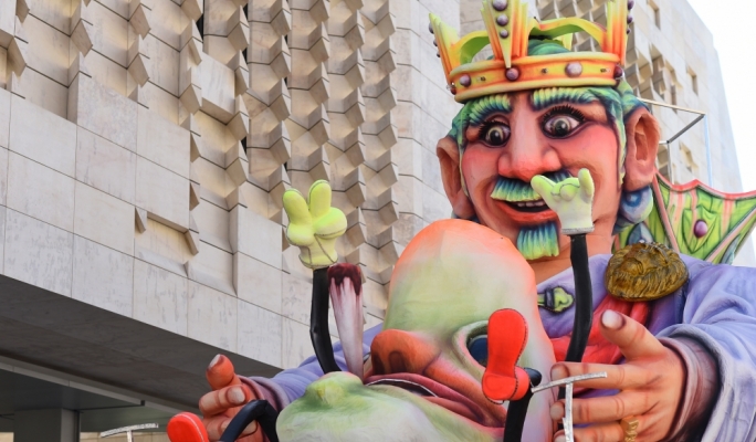 King Carnival felt at home outside Parliament