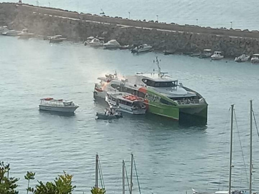 Updated | No fire on Gozo Fast Ferry, company says smoke caused by fault that triggered anti-fire system