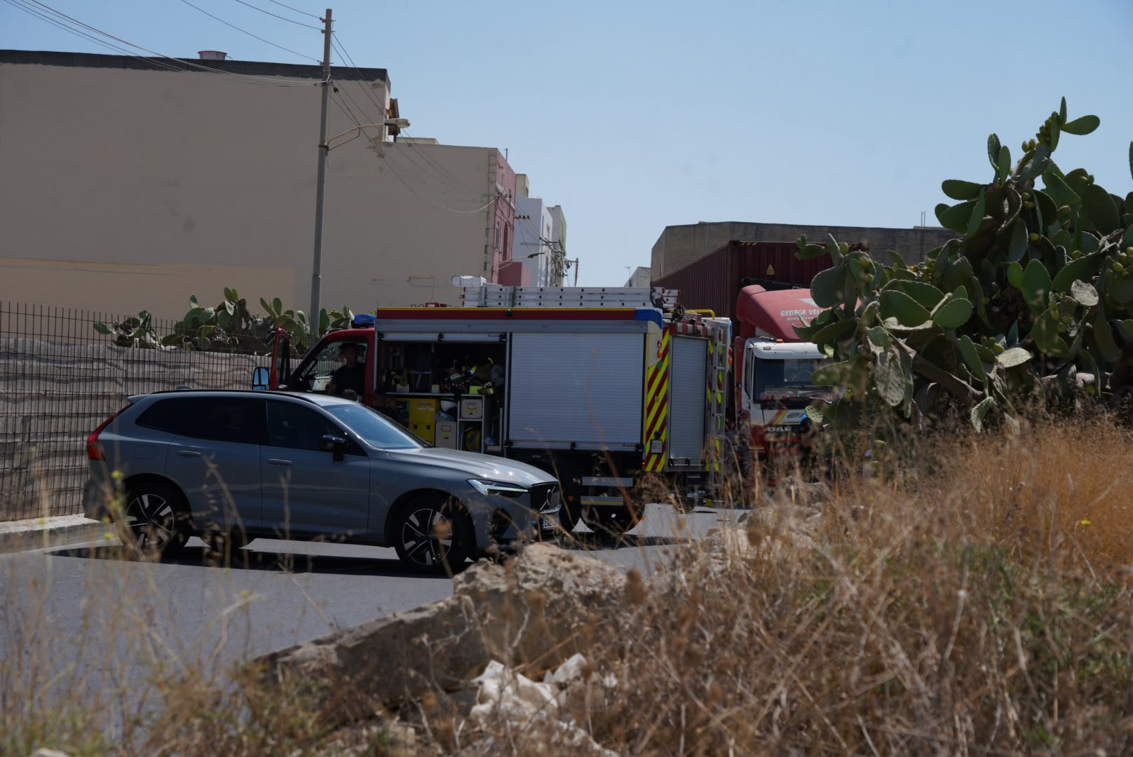 The road remains closed to traffic (Photo: James Bianchi/MaltaToday)