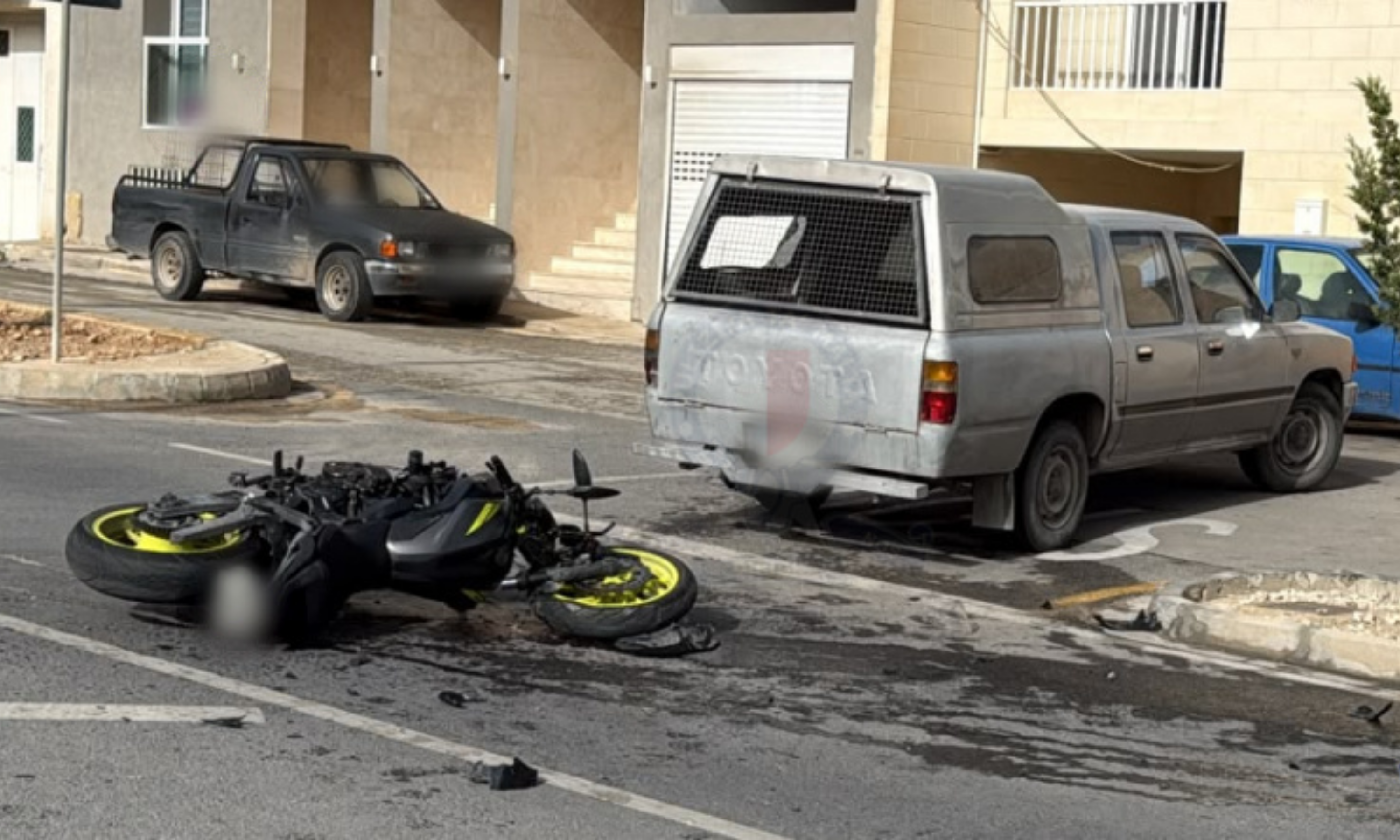 The accident took place on Triq il-Konvoj ta' Santa Marija in Mqabba (Photo: Police)