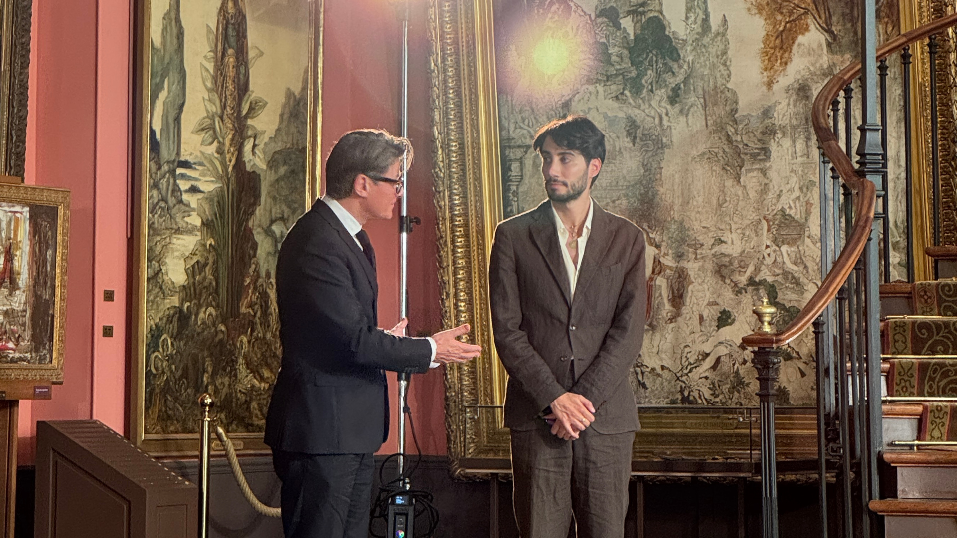 Maltese couturier Luke Azzopardi (right)