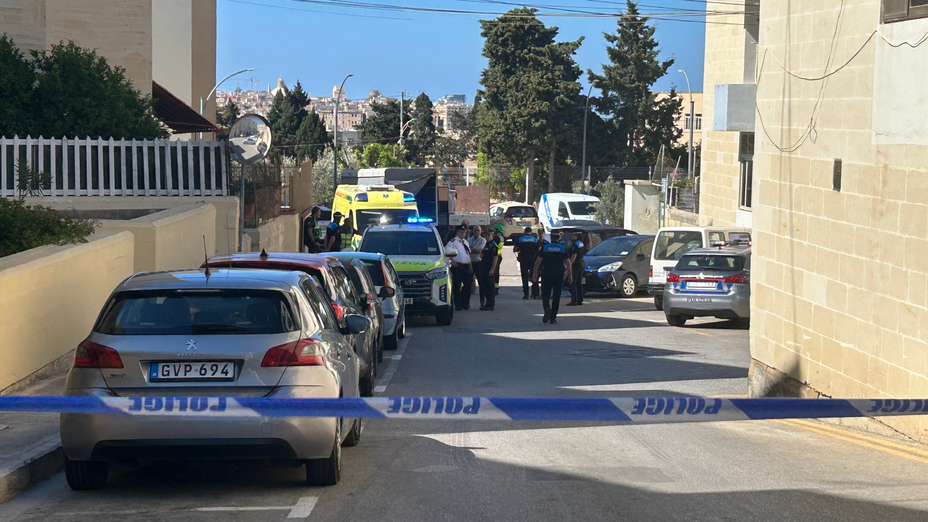 Heavy police presence was seen in Birgu following the shooting (Photo: MaltaToday)
