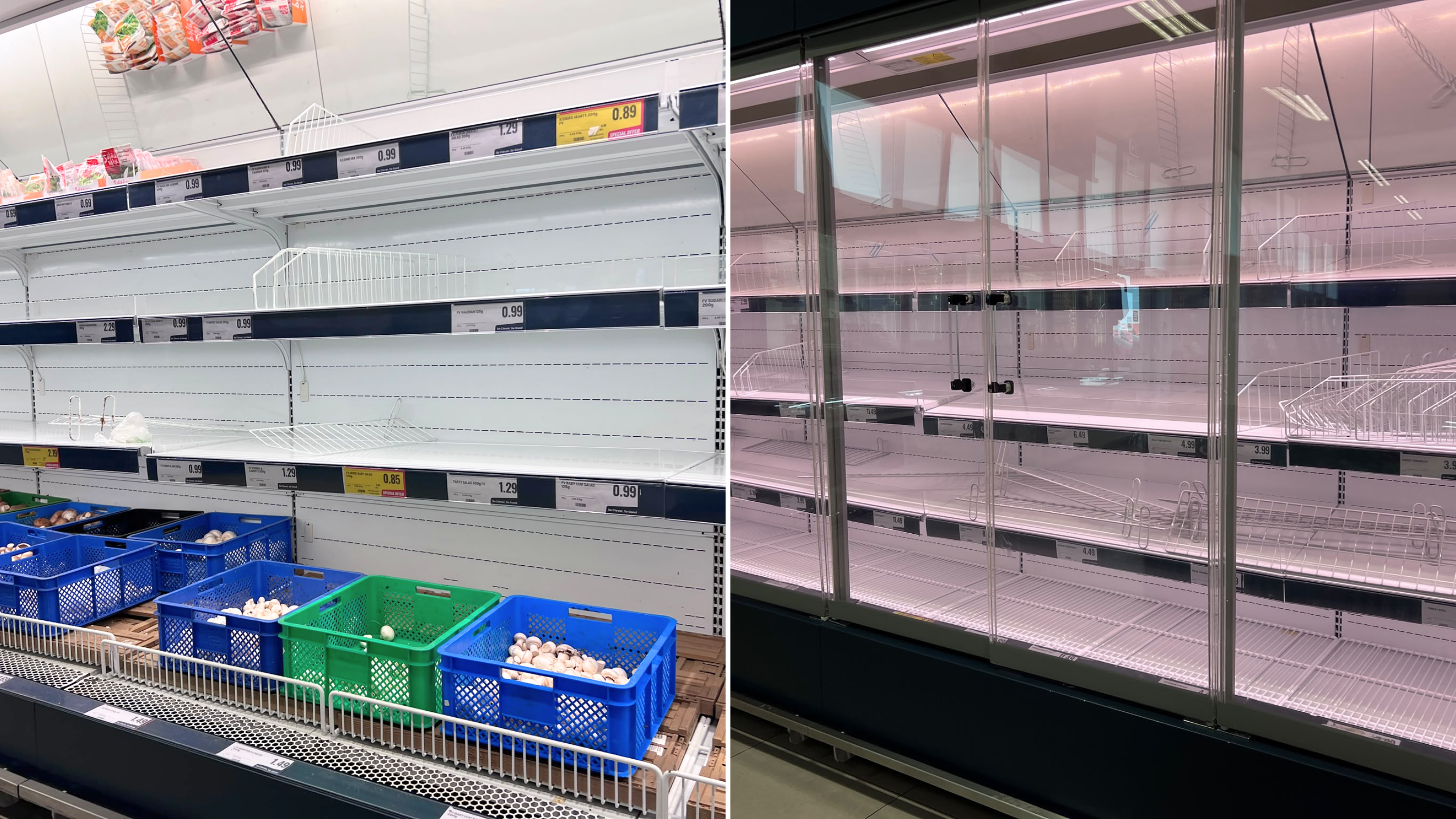PN calls for stronger local food production after Eurospin shelves left empty