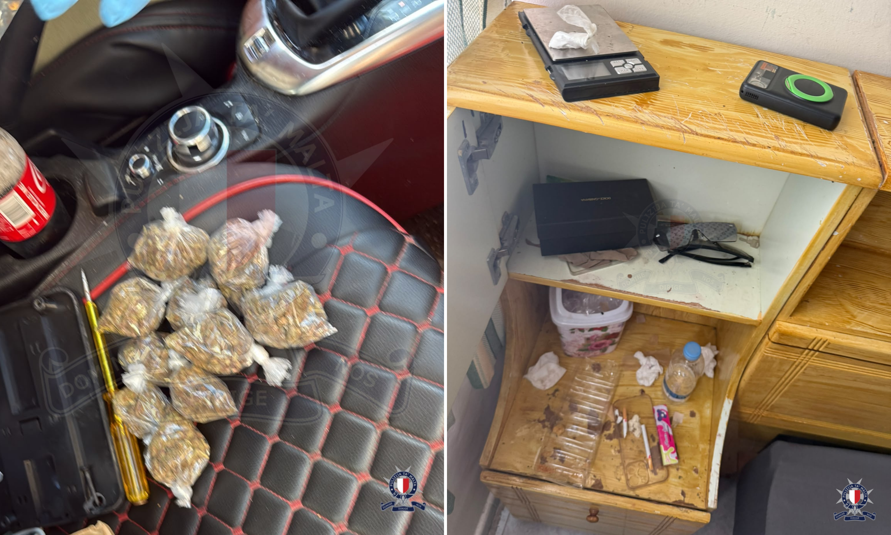 Police found more items related to drug trafficking while searching his home (Photo: Police)