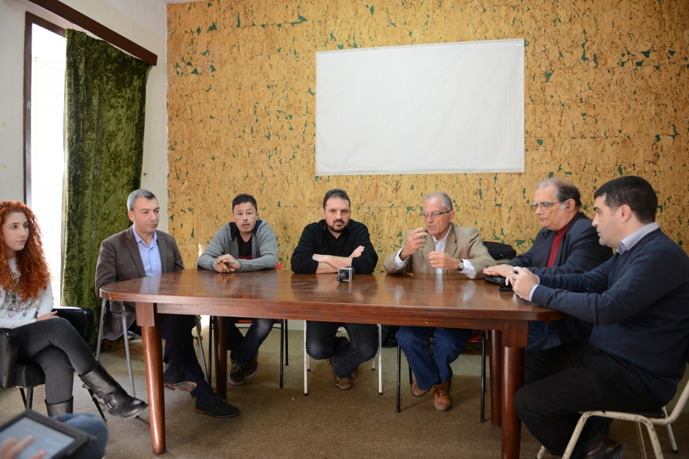 Alternattiva Demokratika hold a meeting with Front Harsien ODZ. Photo: Ray Attard