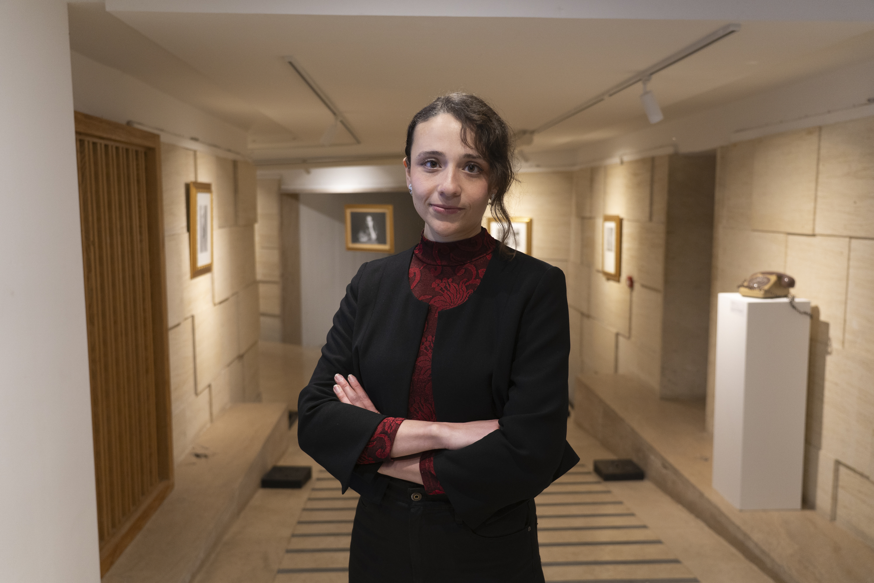 Artist Charlotte Adams at Spazju Kreattiv where her work is being exhibited (Photo: James Bianchi/MaltaToday)