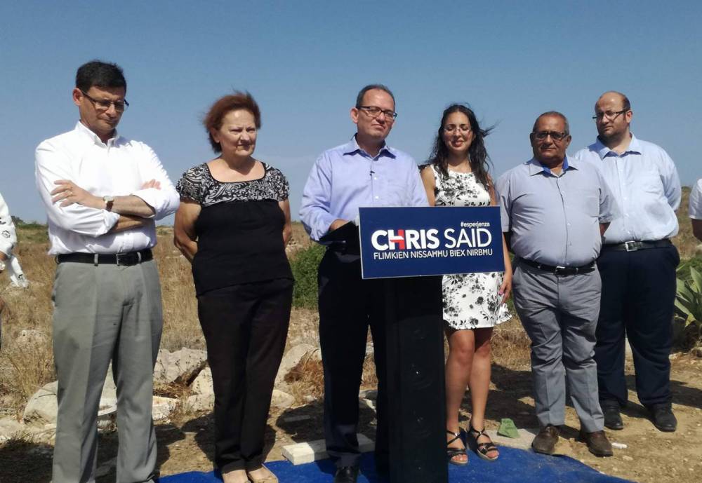 Chris Said called the press conference to discuss proposals for local councils