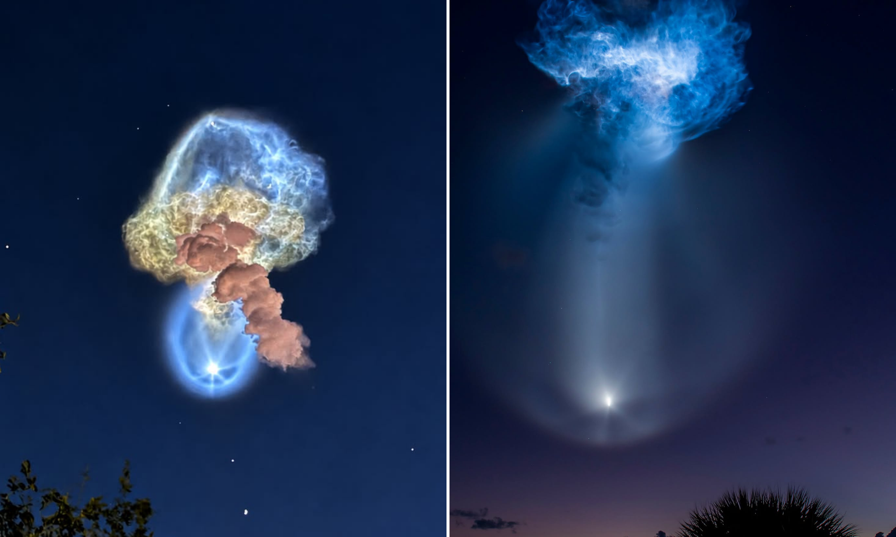The phenomenon resembled a glowing sea creature floating through the dark sky (Photo: NASA)