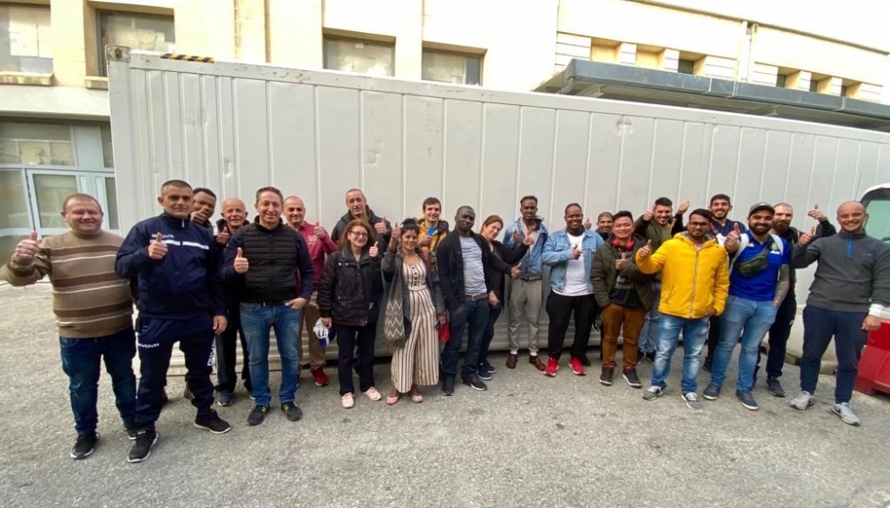 Chefs work and live away from their families to deliver 5,000 meals a day