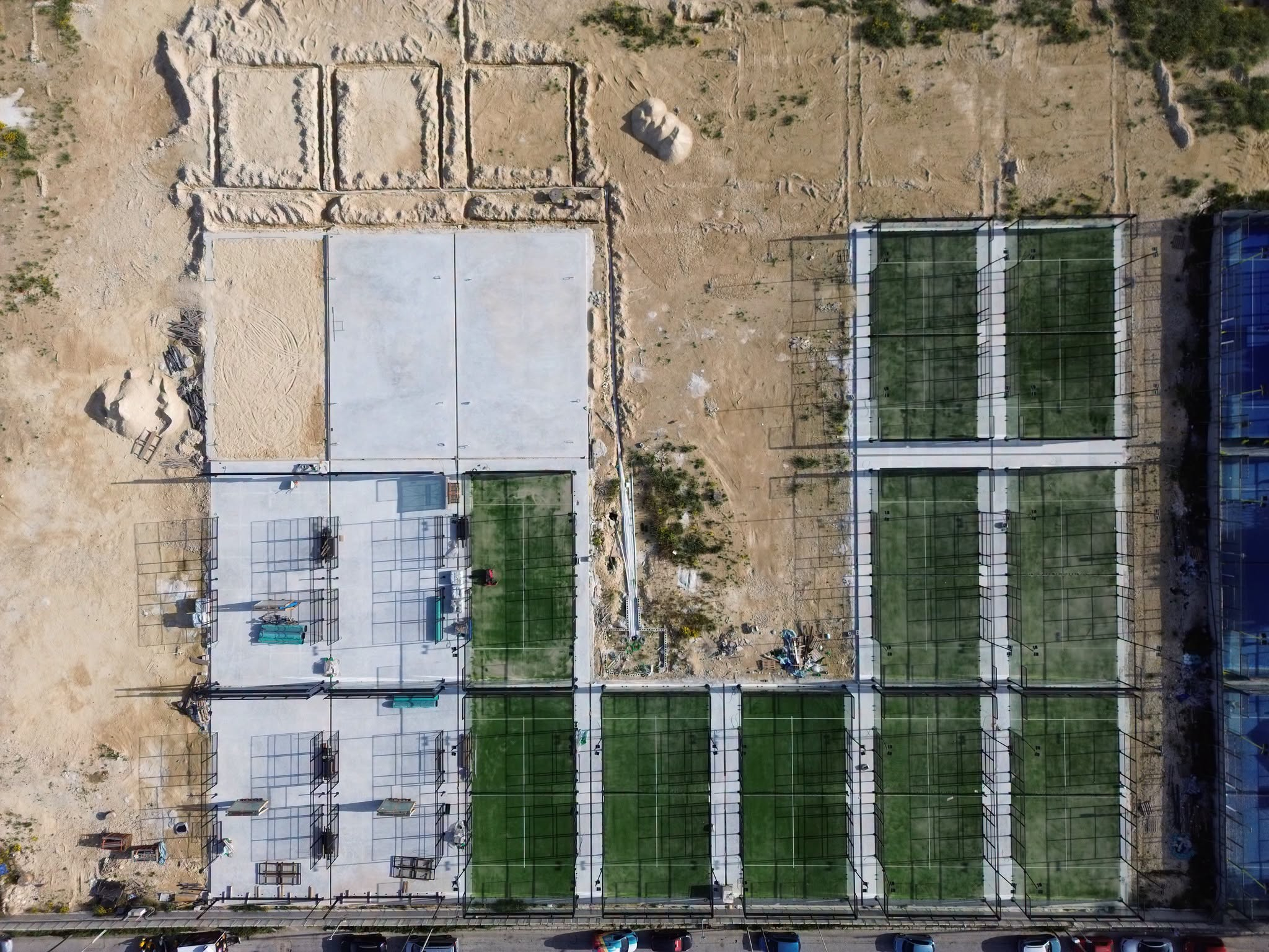 The illegal Manoel Island padel courts were sanctioned by the Planning Authority (Photo: Moviment Graffitti)
