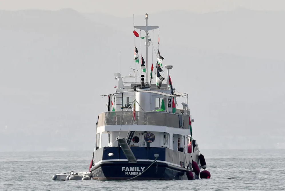 The flotilla consists of over 50 civilian vessels from 44 countries, formed to challenge the Israeli blockade of Gaza, which was intensified in October 2023 at the start of the war in the Strip after Hamas-led militants attacked southern Israel.