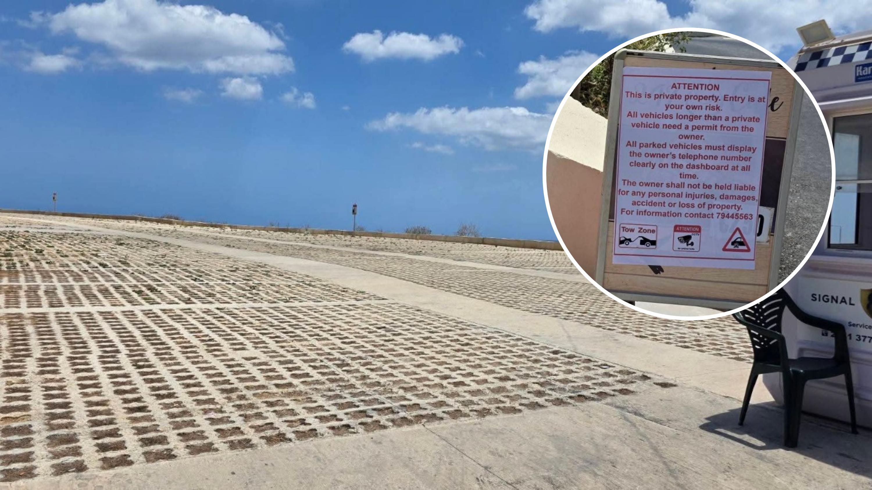 Planning Authority orders removal of illegal structure at St Thomas Bay car park