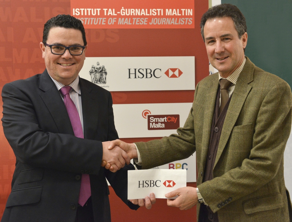 HSBC Malta sponsors print journalism category