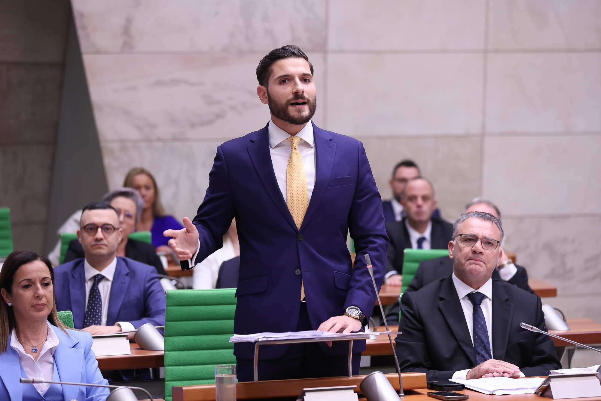 Opposition leader Alex Borg’s key speech in parliament was his reaction to the budget, delivered a month after becoming leader (Photo: PN)