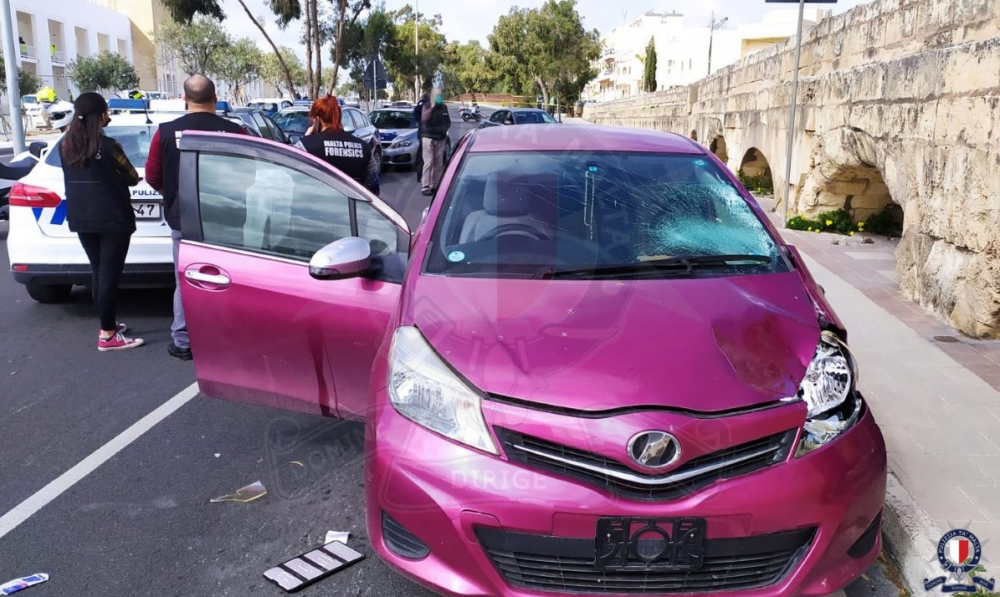 The accident occurred at Triq l-Imdina in Mriehel at around 9:30am (Photo: Police)